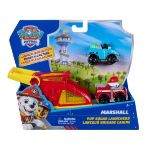 PATRULA CATELUSILOR SET FIGURINA MARSHALL  SI VEHICUL CU LANSATOR