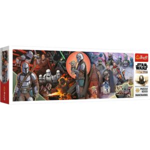 PUZZLE TREFL 1000 PANORAMA STAR WARS AVANETURILE MANDALORIANULUI