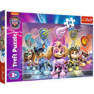 PUZZLE TREFL 24 MAXI PATRULA CATELUSILOR CATEII IN ACTIUNE