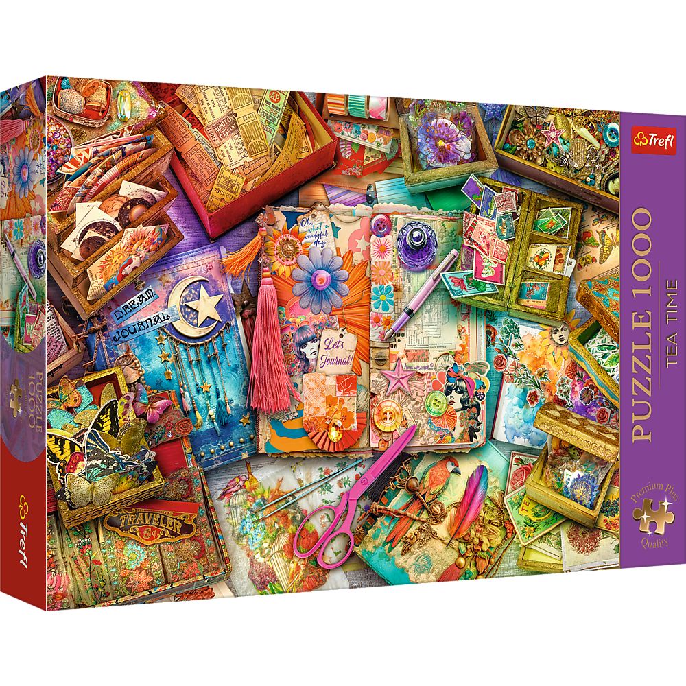 PUZZLE TREFL 1000 PREMIUM PLUS TEA TIME UN BIROU PLIN DE INSPIRATIE
