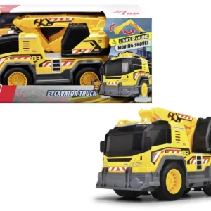 DICKIE CAMION CU EXCAVATOR CU SUNETE SI LUMINI 30CM