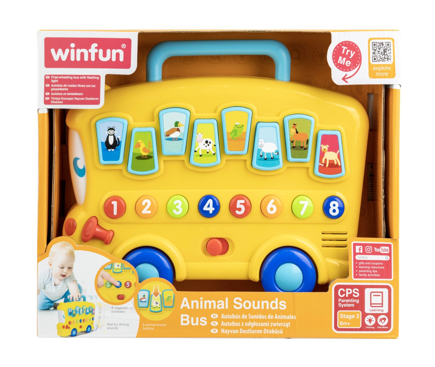WINFUN AUTOBUZ CU SUNETE SI LUMINI