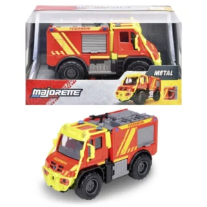 MAJORETTE MASINA METALICA DE POMPIERI MERCEDES UNIMOG U530 SCARA 1 LA 43