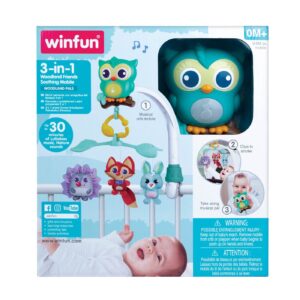 WINFUN CARUSEL DE PATUT MUZICAL 3IN1 PRIETENII PADURII