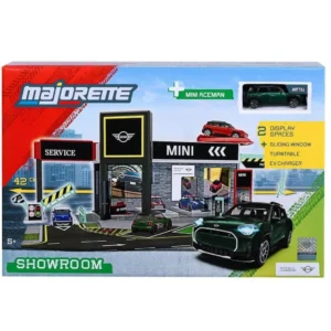 MAJORETTE SET SHOWROOM AUTO MINI CU MASINUTA INCLUSA MINI ACEMAN SCARA 1 LA 64