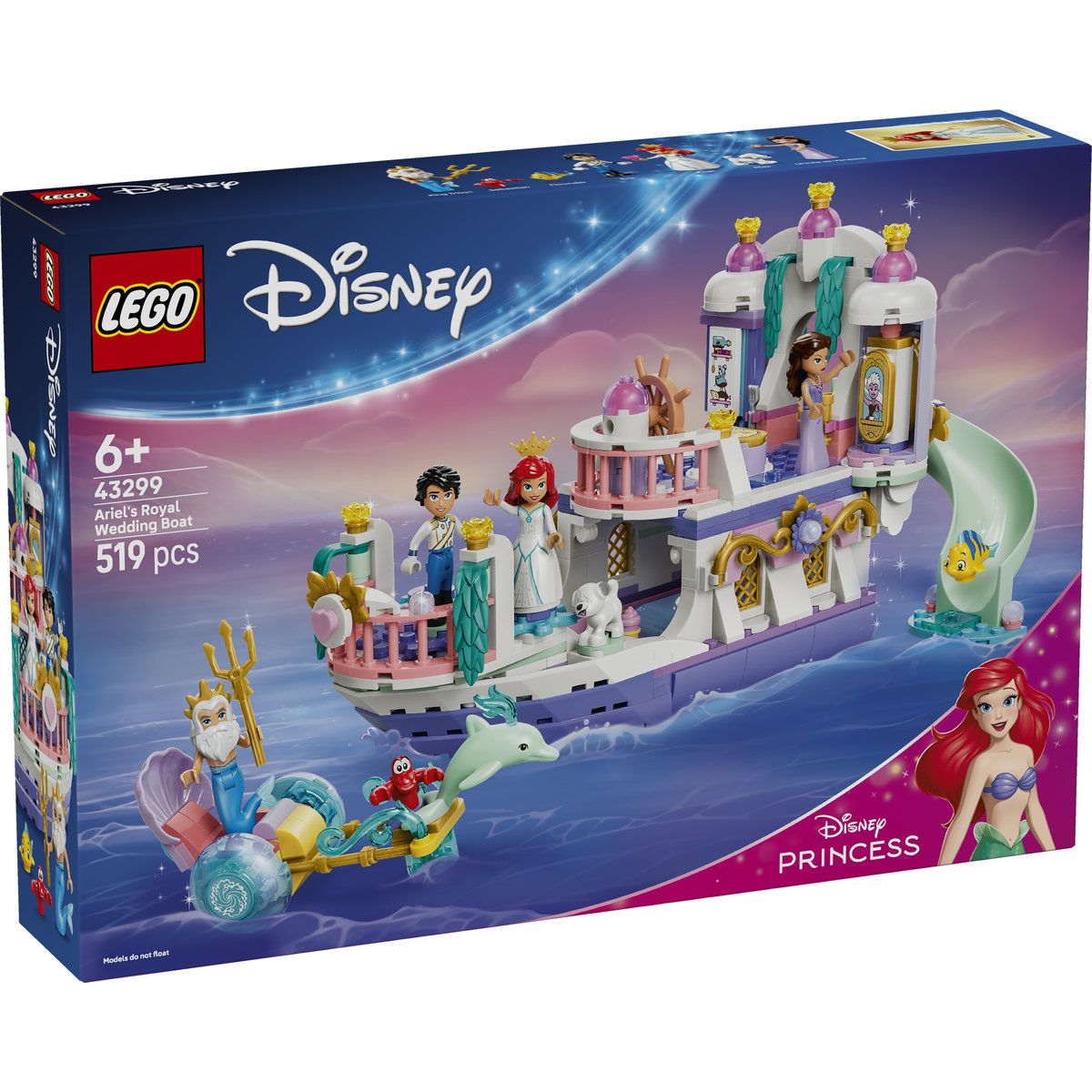 LEGO DISNEY PRINCESS BARCA NUNTII REGALE A LUI ARIEL 43299