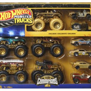 HOT WHEELS MONSTER TRUCK 50 BIGFOOT SET 11 VEHICULE TROPHY CHAMPIONS