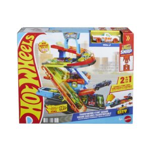 HOT WHEELS CITY TRANSFORMAREA GARAJULUI DE CASCADORII CU MASINUTA INCLUSA