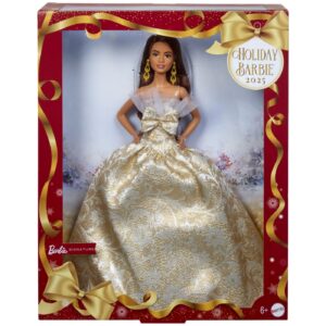 BARBIE SIGNATURE PAPUSA BARBIE BRUNETA DE SARBATORI 2025