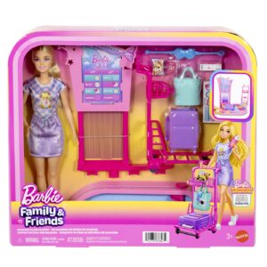 BARBIE FAMILY AND FRIENDS SET BAGAJE LA AEROPORT