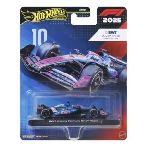 HOT WHEELS PREMIUM REAL RIDERS FORMULA 1 2024 MASINUTA METALICA BWT ALPINE FORMULA ONE TEAM SCARA 1 LA 64