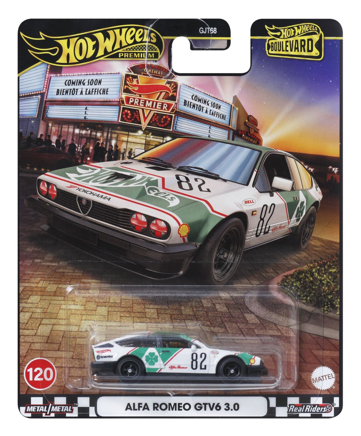 HOT WHEELS PREMIUM BOULEVARD MASINUTA METALICA ALFA ROMEO GTV6 3.0 SCARA 1 LA 64