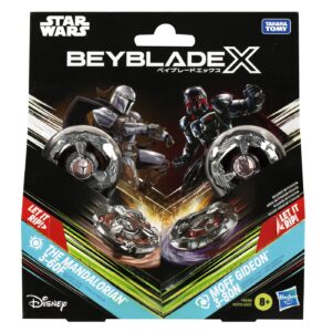 BEYBLADE X STAR WARS PACHET DUO THE MANDALORIAN 3-60F SI MOFF GIDEON 3-80N
