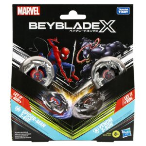 BEYBLADE X MARVEL SET DUO SPIDER MAN 3-60F SI VENOM 3-80N