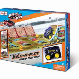 MAISTO FRESH METAL 100 SET DE CONSTRUCTIE PISTA MONSTER TRUCK CU 1  VEHICUL INCLUS