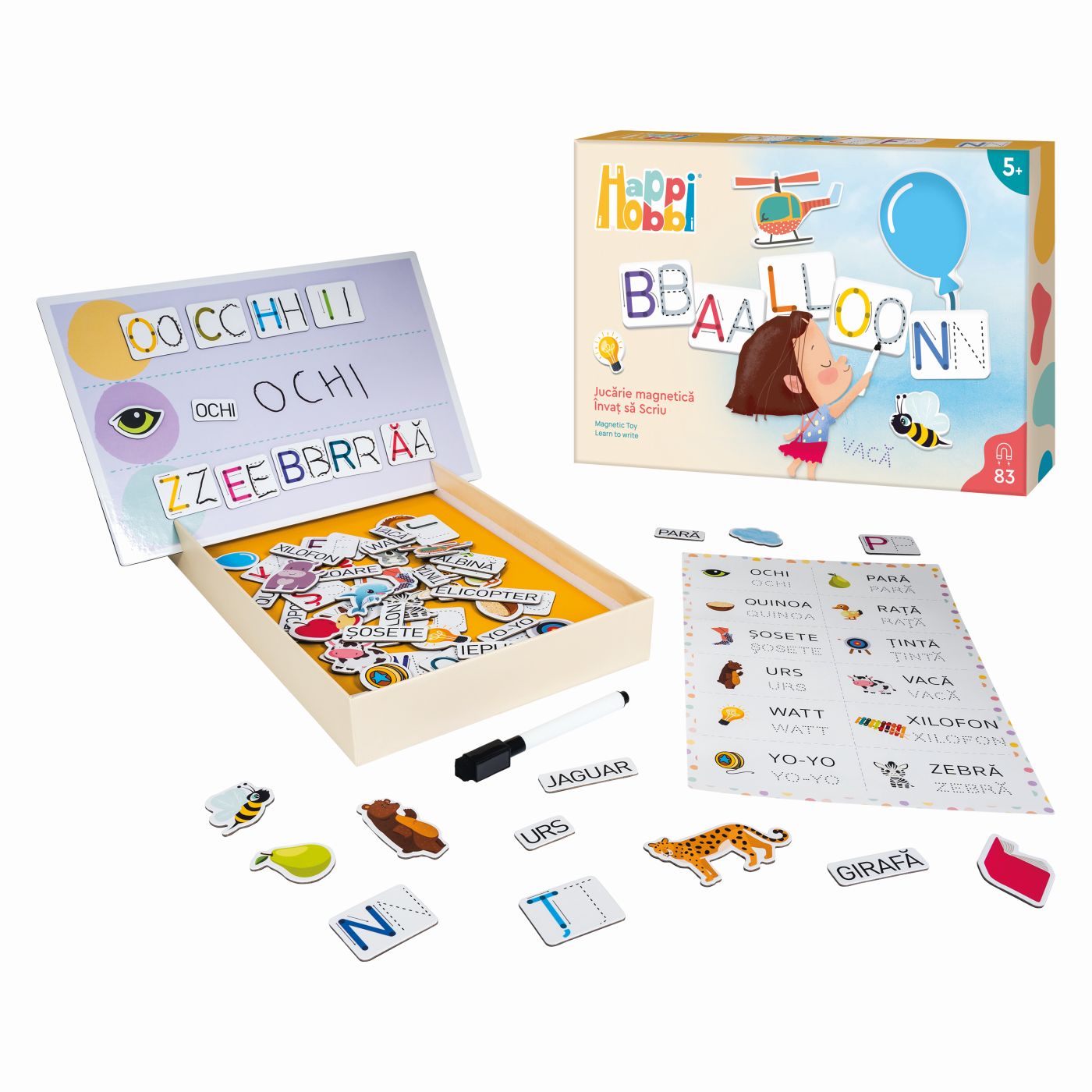 HAPPI HOBBI JUCARIE MAGNETICA INVAT SA SCRIU - imagine 2