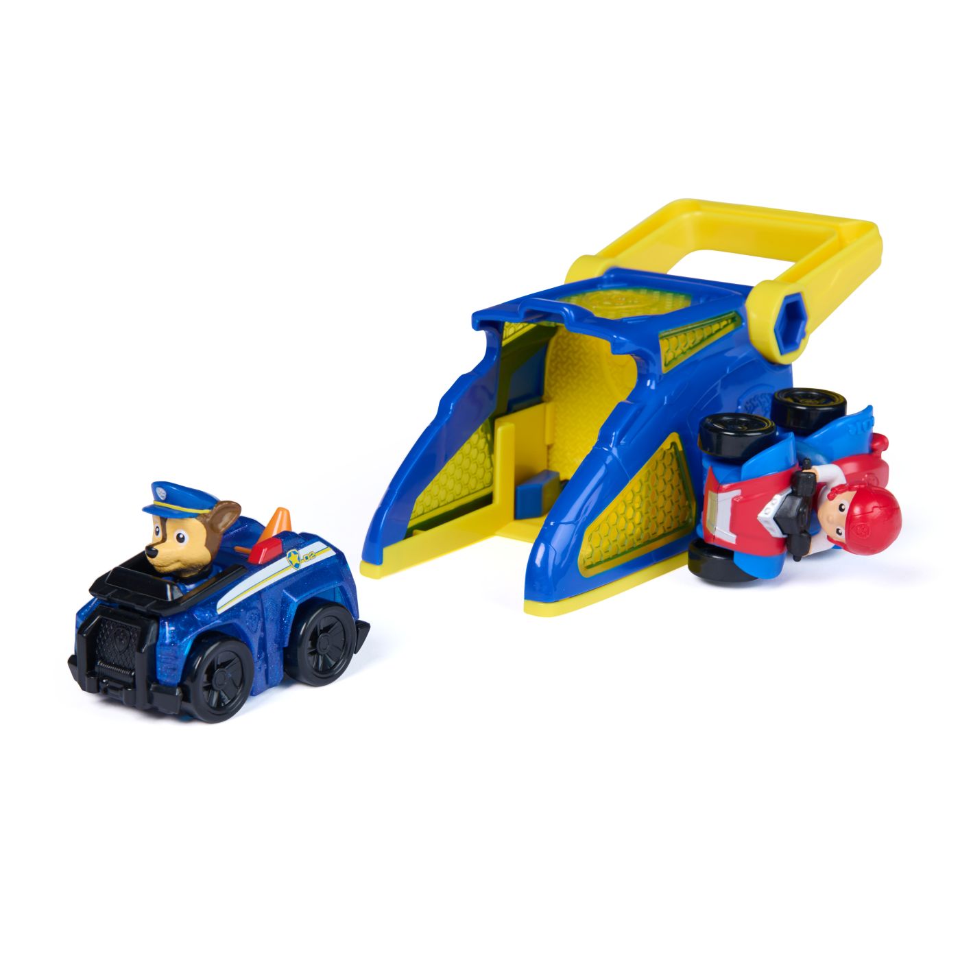 PATRULA CATELUSILOR SET FIGURINA CHASE SI VEHICUL CU LANSATOR - imagine 2