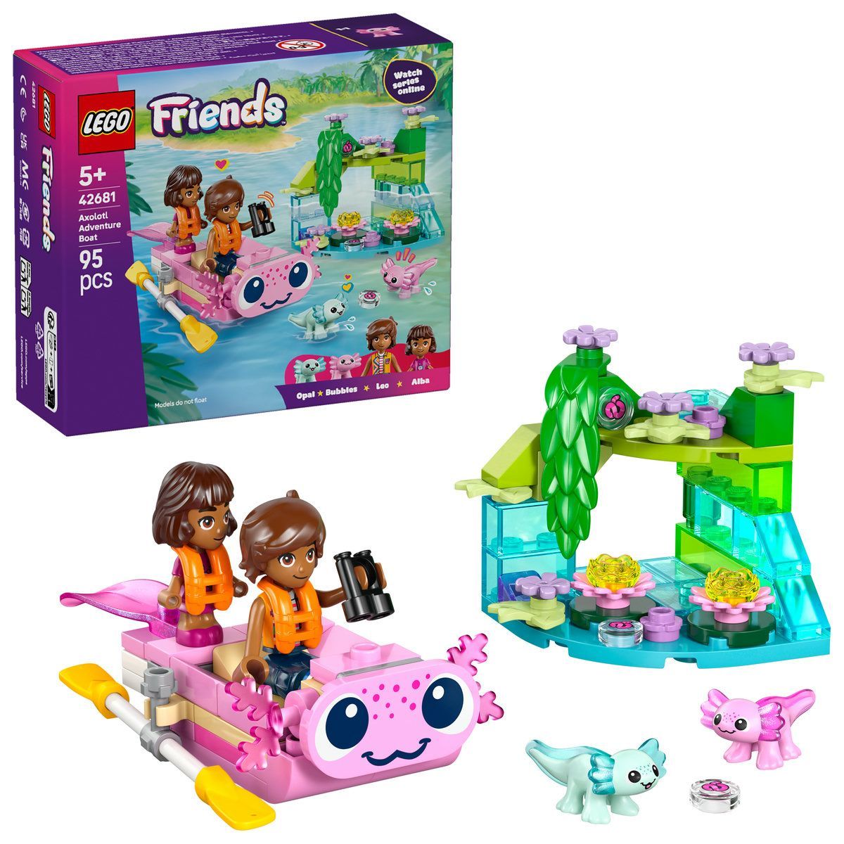 LEGO FRIENDS BARCA AXOLOTL PENTRU AVENTURI 42681