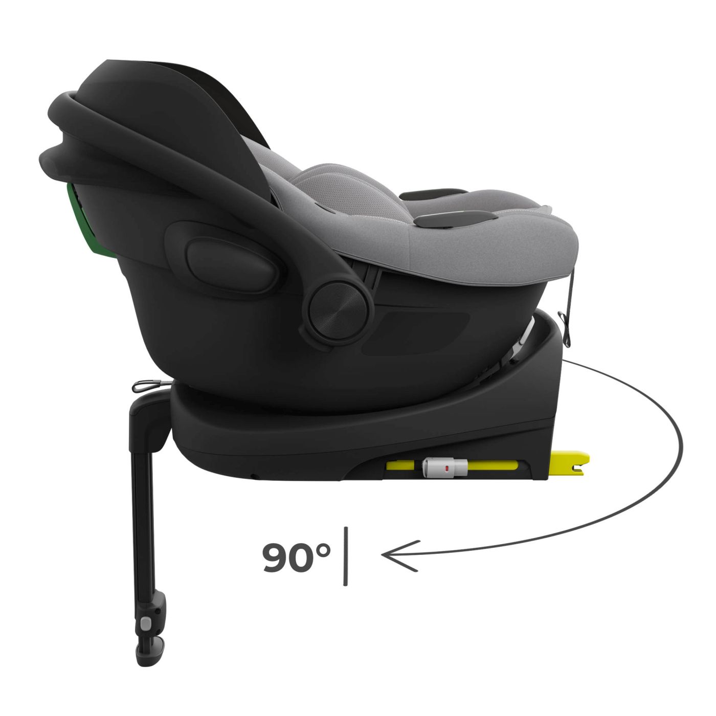 SCOICA AUTO KINDERKRAFT I-LITE CU BAZA ISOFIX ENDURA SAFE FX, GRAY - imagine 3