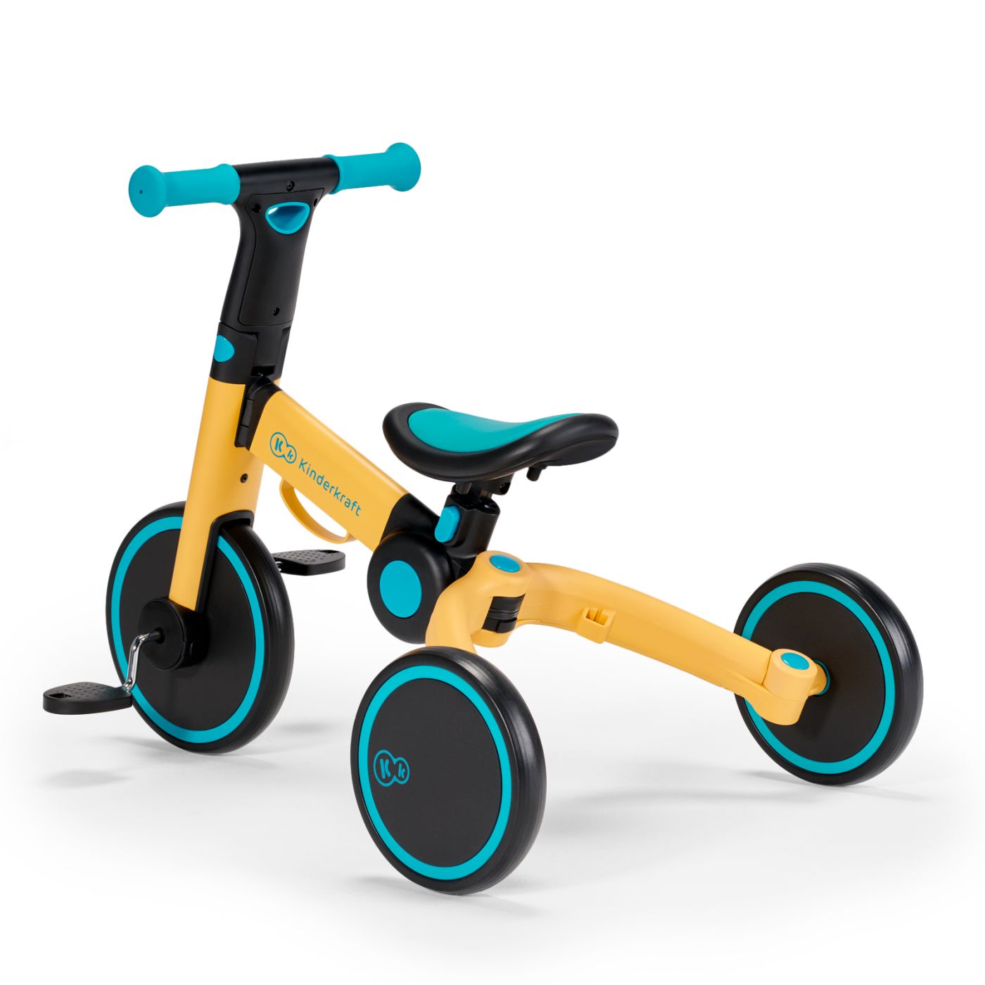 BICICLETA DE ECHILIBRU / TRICICLETA KINDERKRAFT 4TRIKE, PRIMROSE YELLOW - imagine 2