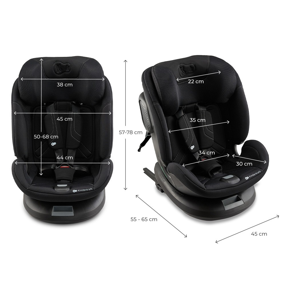 SCAUN AUTO KINDERKRAFT XPEDITION 3 I-SIZE 40-150 CM, BLACK - imagine 7