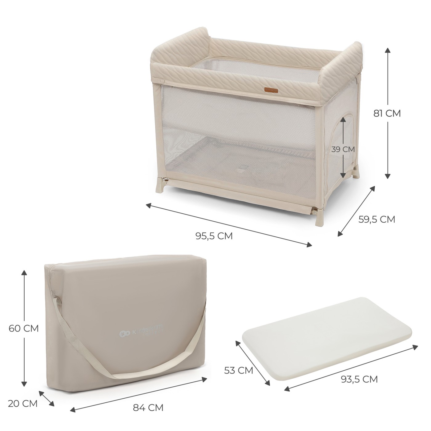 PATUT DE CALATORIE KINDERKRAFT MOON DREAM, BEIGE - imagine 6