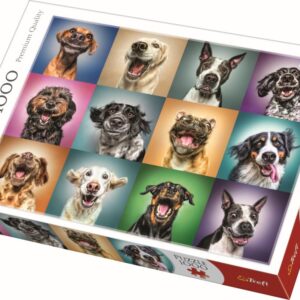 PUZZLE TREFL 1000 PORTRET CATELUSI SIMPATICI