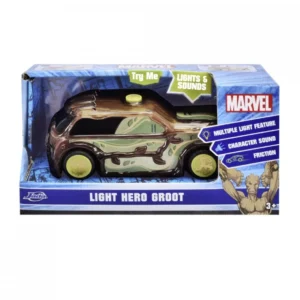 JADA MARVEL MASINUTA LIGHT HERO GROOT CU SUNETE SI LUMINI SCARA 1:32