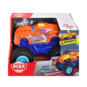 DICKIE MASINA DE TEREN BEAT CRUSHER CU LUMINI SI SUNETE 17CM