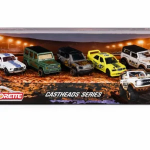 MAJORETTE CASTHEADS SERIES SET 5 MASINUTE SCARA 1:64