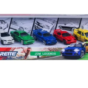 MAJORETTE SET 5 MASINUTE METALICE JDM LEGENDS PREMIUM ANIME SCARA 1 LA 64