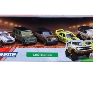 MAJORETTE SET 5 MASINUTE METALICE CASTHEADS 7.5CM