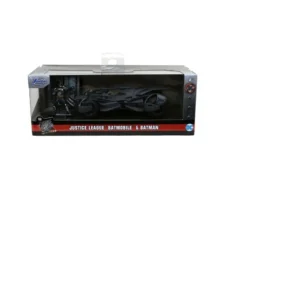 JADA DC JUSTICE LEAGUE SET FIGURINA BATMAN SI MASINUTA METALICA BATMOBILE SCARA 1 LA 32