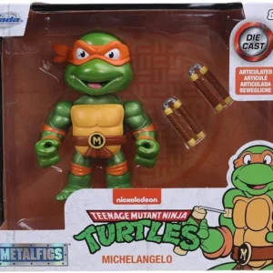 FIGURINA METALICA TESTOASELE NINJA PERSONAJUL MICHELANGELO