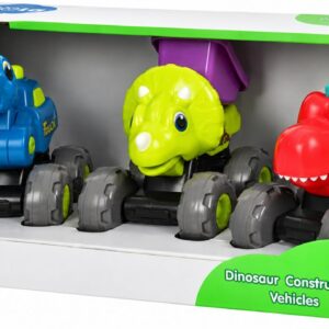 SET VEHICULE DINOZAURI CU SISTEM PULL-BACK