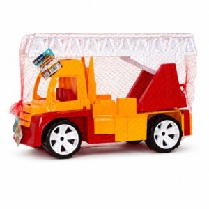 AUTOSPECIALA POMPIERI CU SCARA ROSU PORTOCALIU 46CM