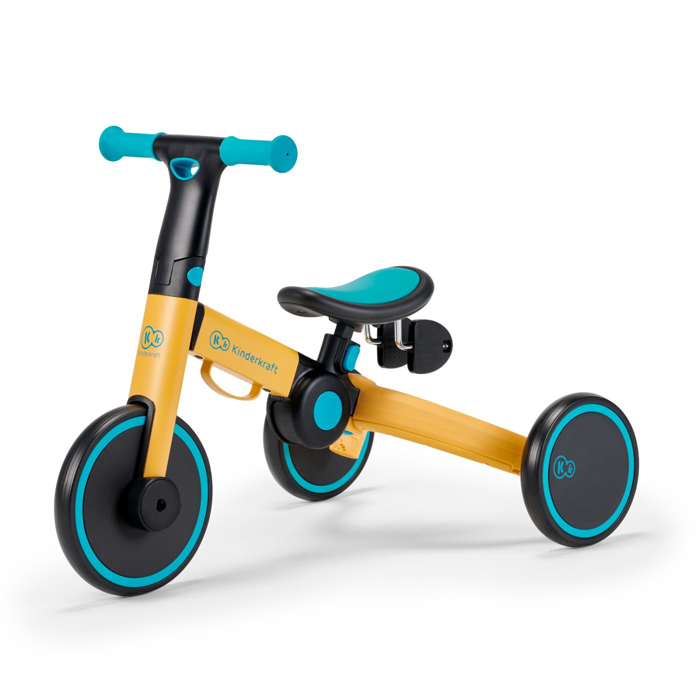 BICICLETA DE ECHILIBRU / TRICICLETA KINDERKRAFT 4TRIKE, PRIMROSE YELLOW - imagine 3