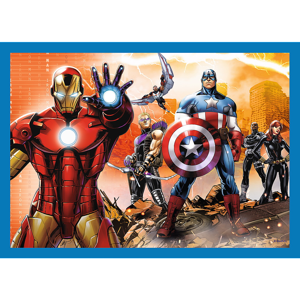 PUZZLE TREFL 4IN1 AVENGERS - RAZBUNATORII CURAJOSI - imagine 2