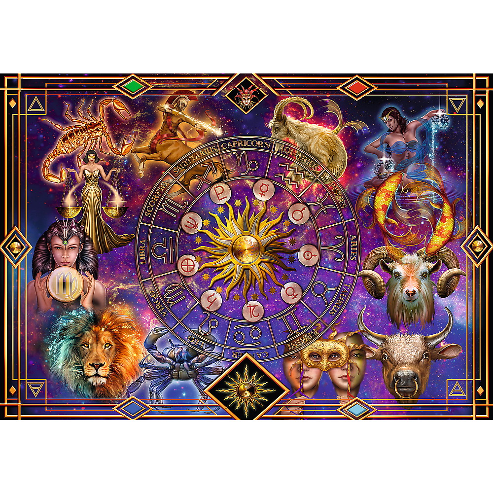 PUZZLE TREFL SPIRAL 1040 PIESE SEMNE ZODIACALE - imagine 2