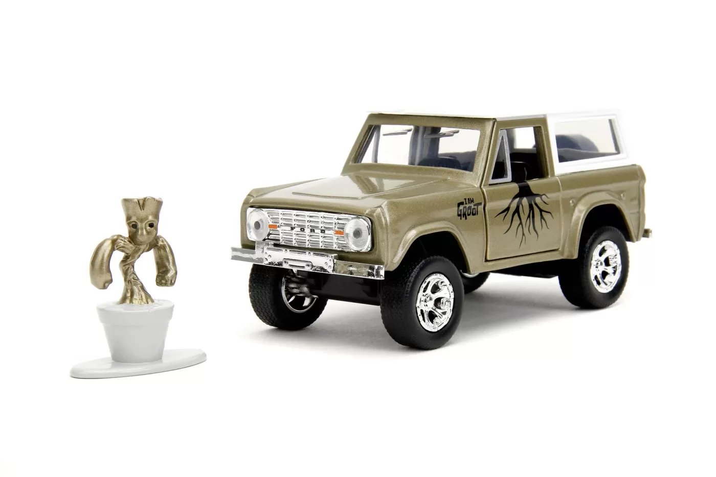 JADA MARVEL SET MASINUTA METALICA FORD BRONCO SI FIGURINA GROOT - imagine 2