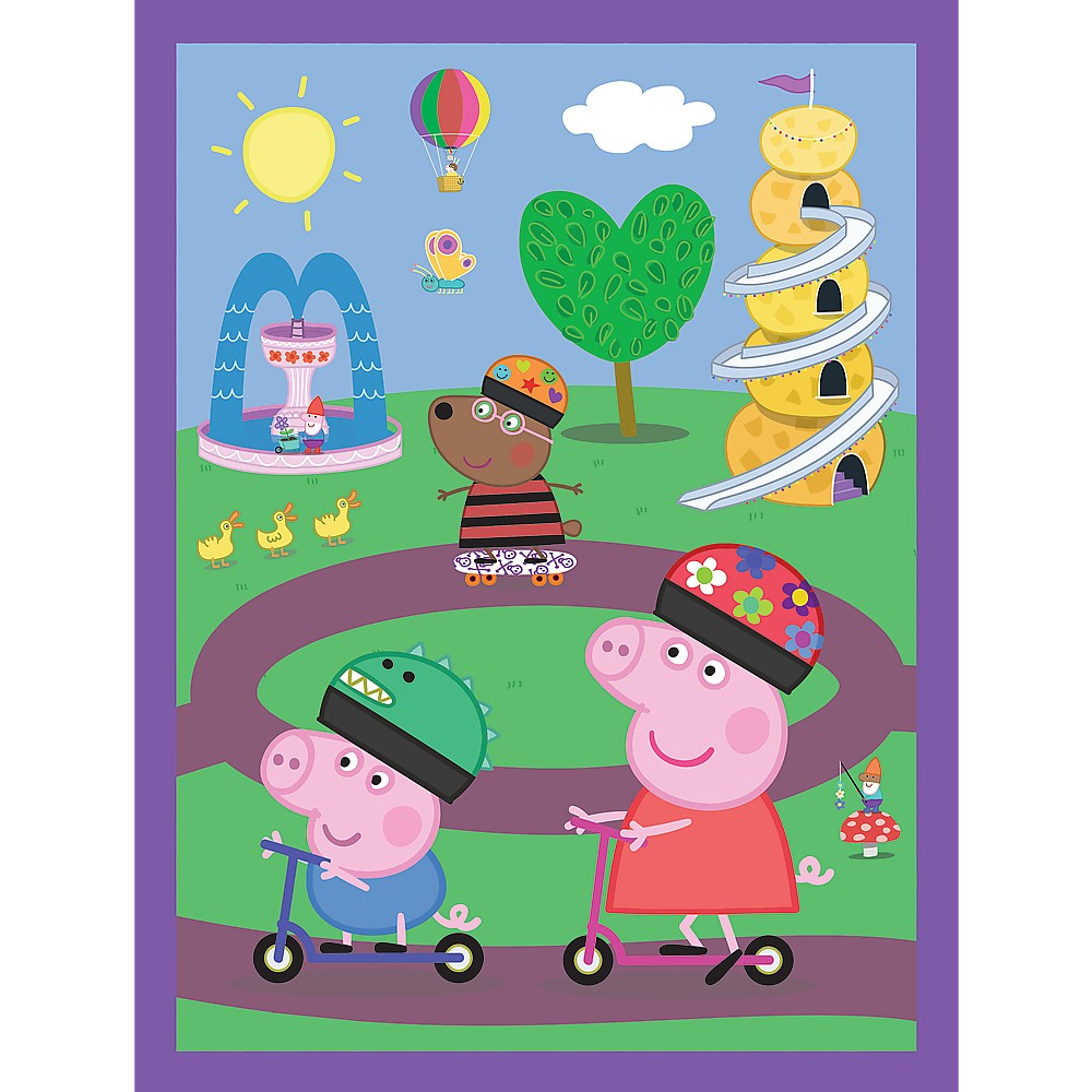 PUZZLE TREFL 2IN1 MEMO PEPPA PIG MOMENTELE FERICITE - imagine 2