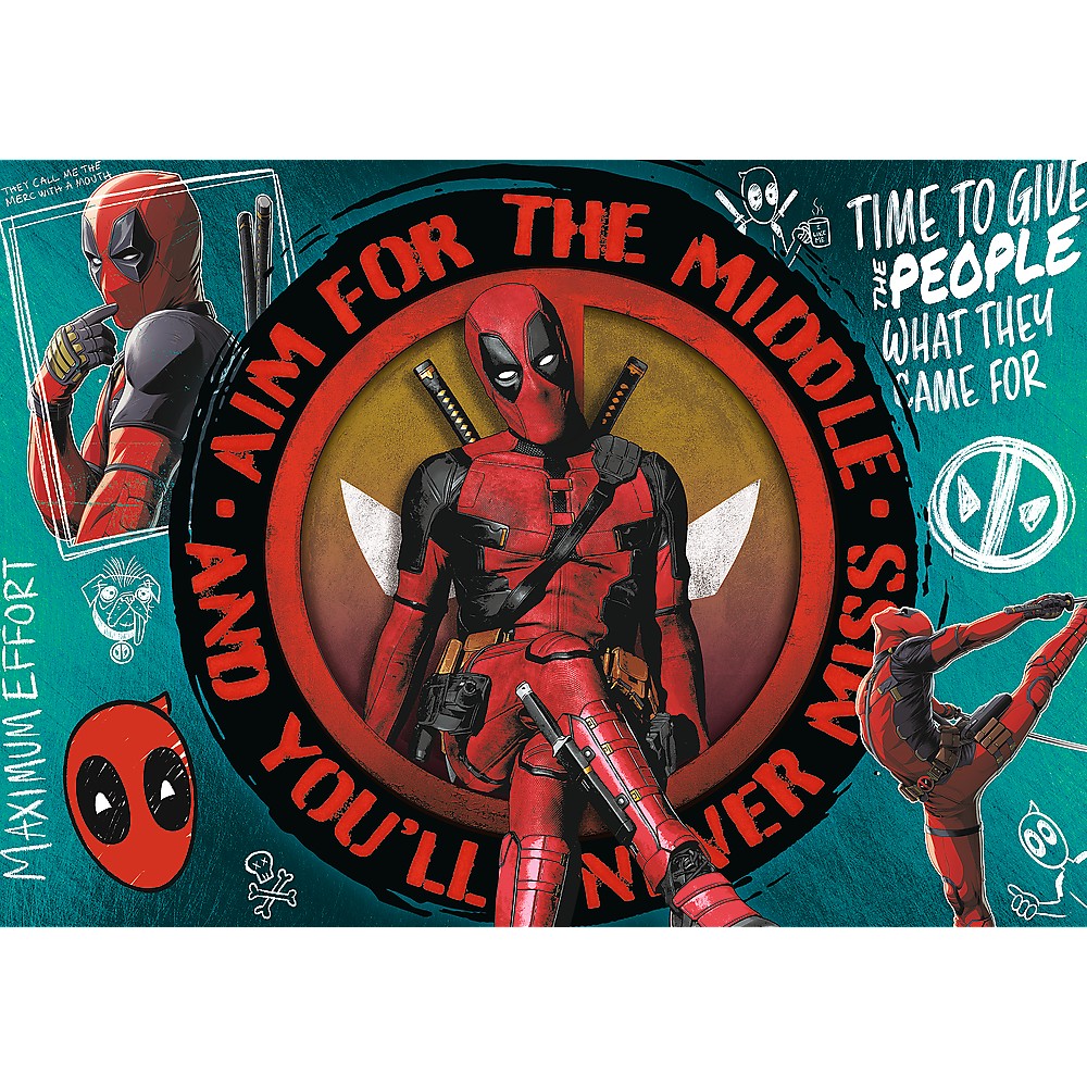 PUZZLE TREFL 1000 PREMIUM PLUS MARVEL DEADPOOL SI WOLVERINE - imagine 2