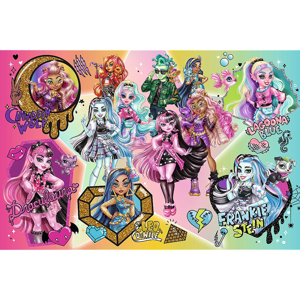 PUZZLE TREFL 300 MONSTER HIGH ZOMBI IN TOP - imagine 2