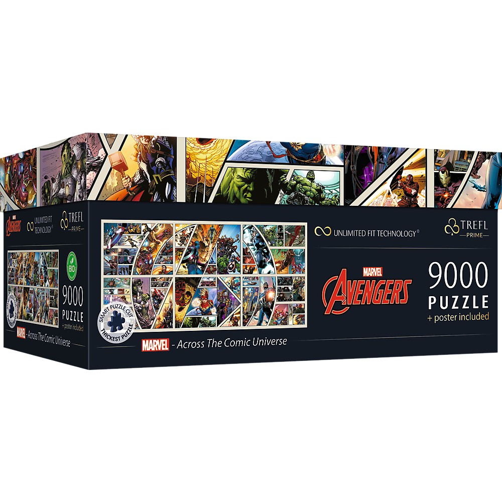 PUZZLE TREFL UFT 9000 MARVEL AVENGERS PRIN UNIVERSUL COMIC - imagine 2