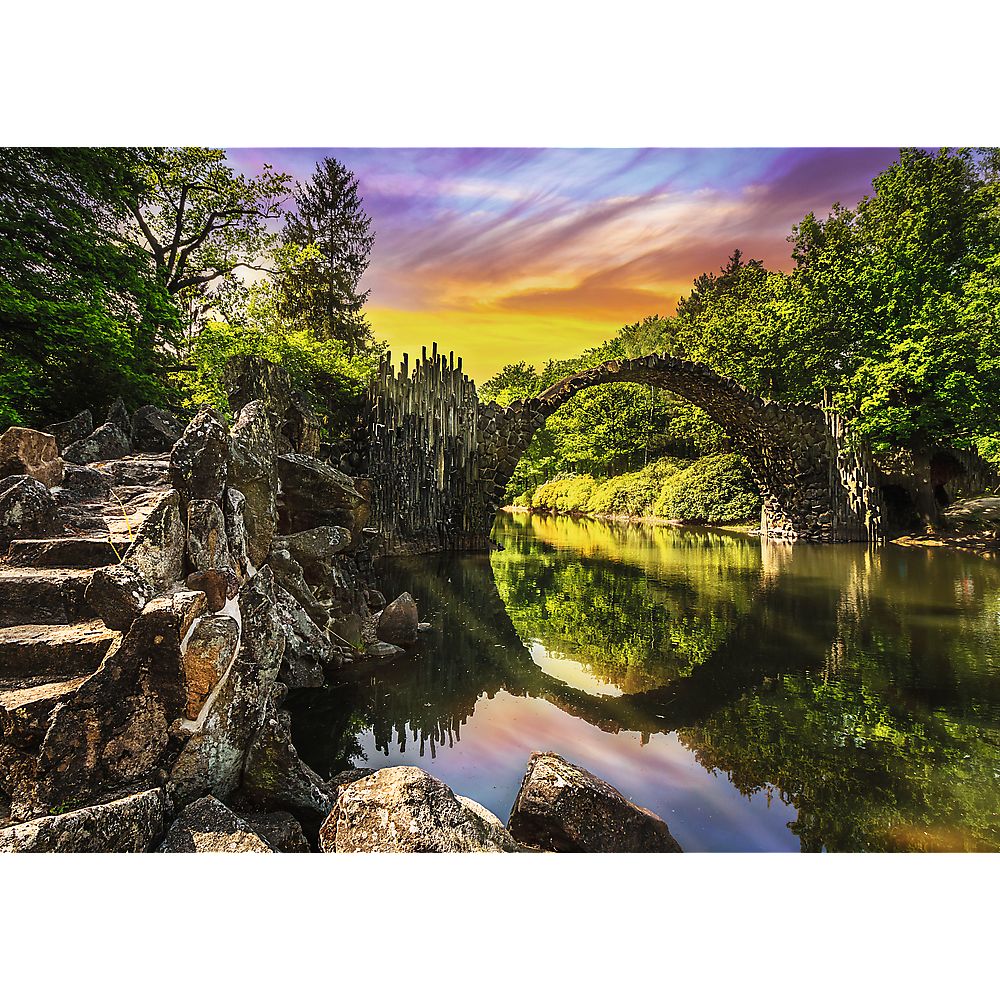 PUZZLE TREFL 1000 PREMIUM PLUS PHOTO ODYSSEY PODUL RAKOTZ DIN KROMLAU GERMANIA - imagine 2