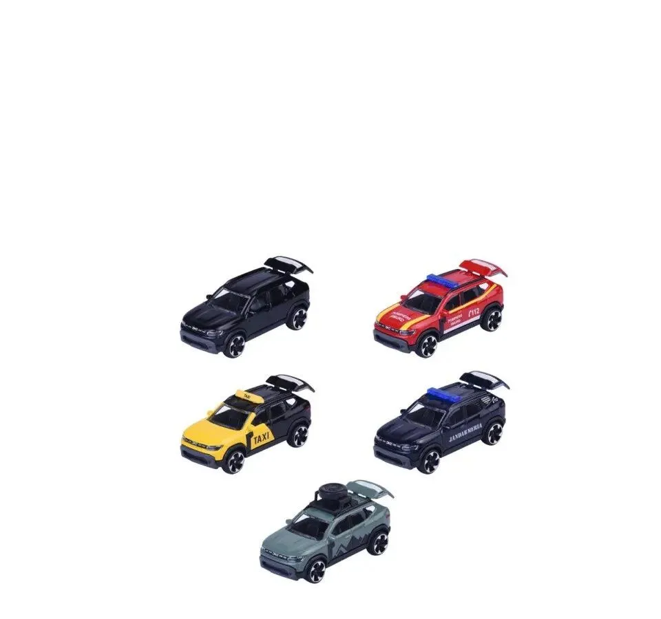 MAJORETTE SET 5 MASINUTE METALICE DACIA DUSTER SCARA 1 LA 64 - imagine 2