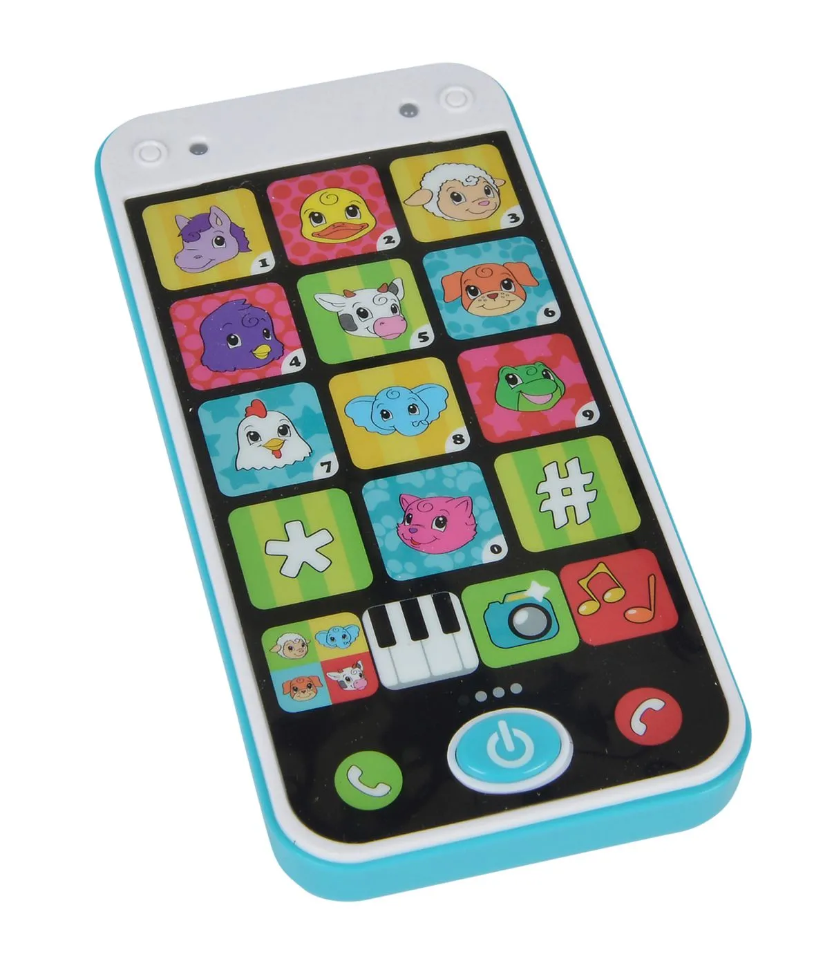 ABC TELEFON INTELIGENT CU MUZICA SI LUMINI BEBE - imagine 2