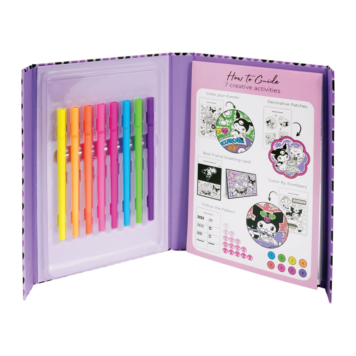 HAPPI HOBBI KUROMI JURNAL ARTISTIC CU MARKERE NEON - imagine 2