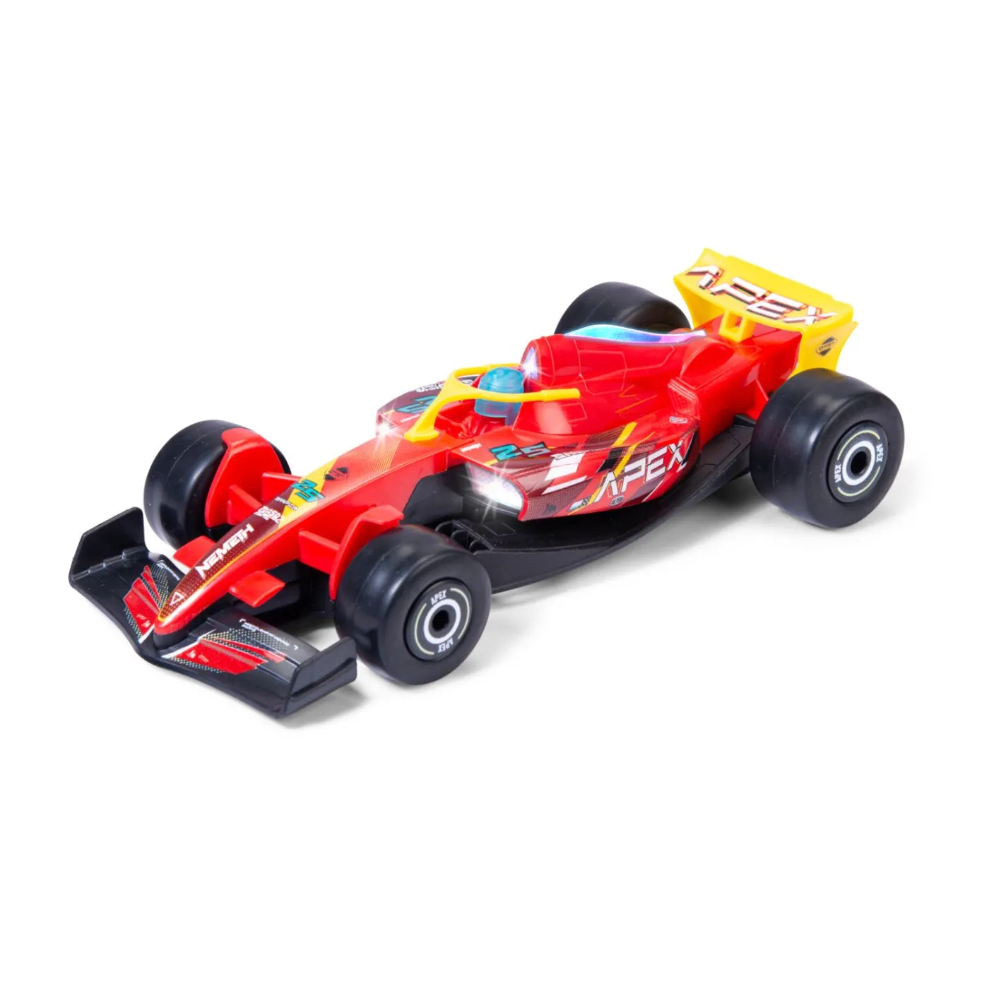 DICKIE TOYS FORMULA RACER MASINA TEAM APEX CU LUMINI SI SUNETE SCARA 1 LA 24 - imagine 2