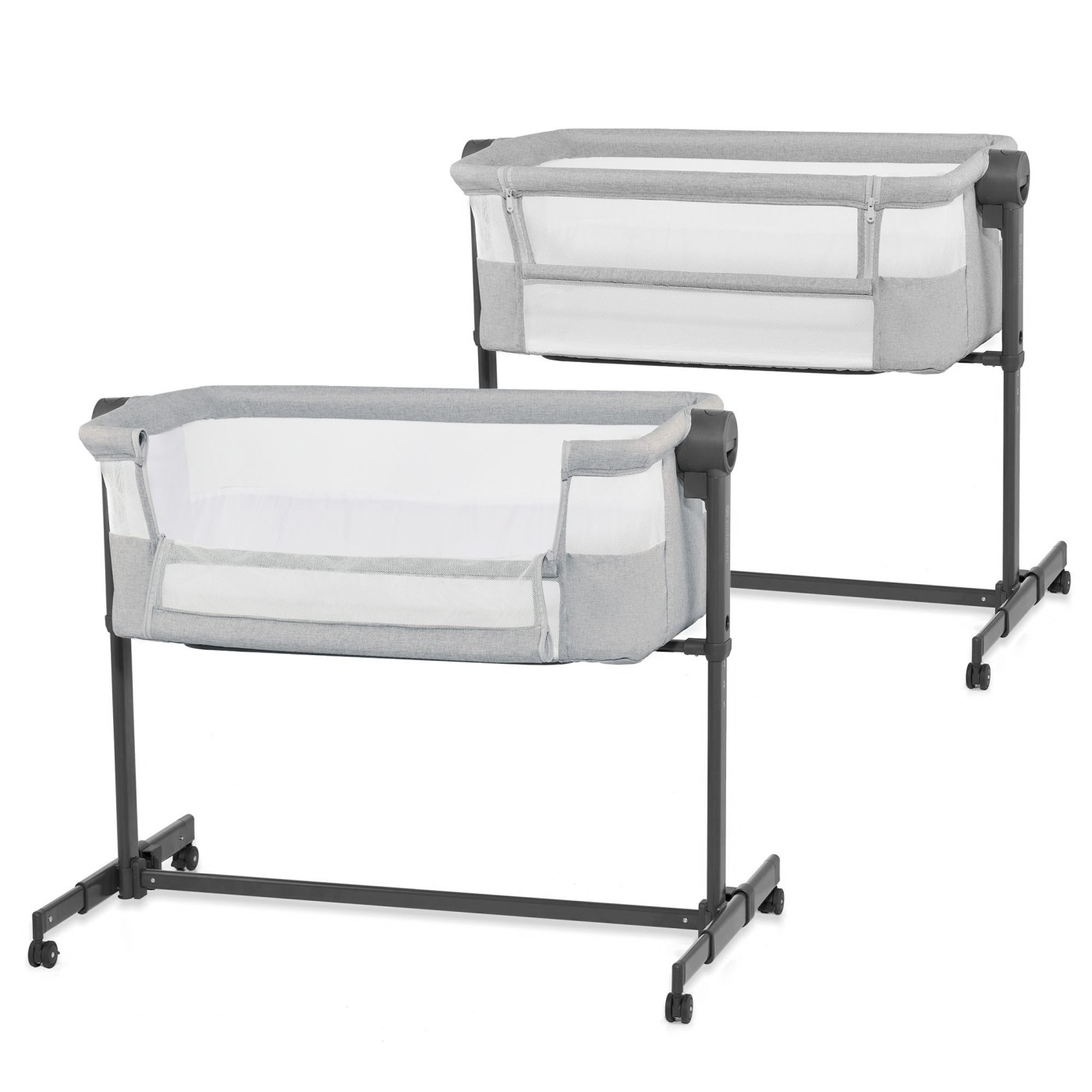 PATUT CO-SLEEPER KINDERKRAFT NESTEE UP 2, GRI DESCHIS - imagine 2